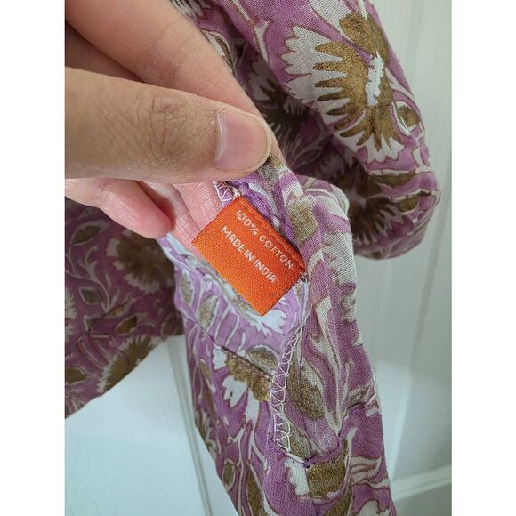 Tuckernuck Oliphant Pintuck Ruffle Top XS $168 - Picture 7 of 11